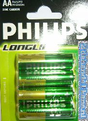 philips longlife batterijen penlite (aa ) 4 stuks in blister